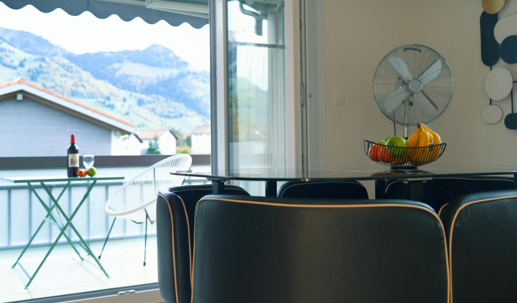 Gruyere Alpes Appartement 3 Chambres Bbq Parking Neirivue Ngoại thất bức ảnh