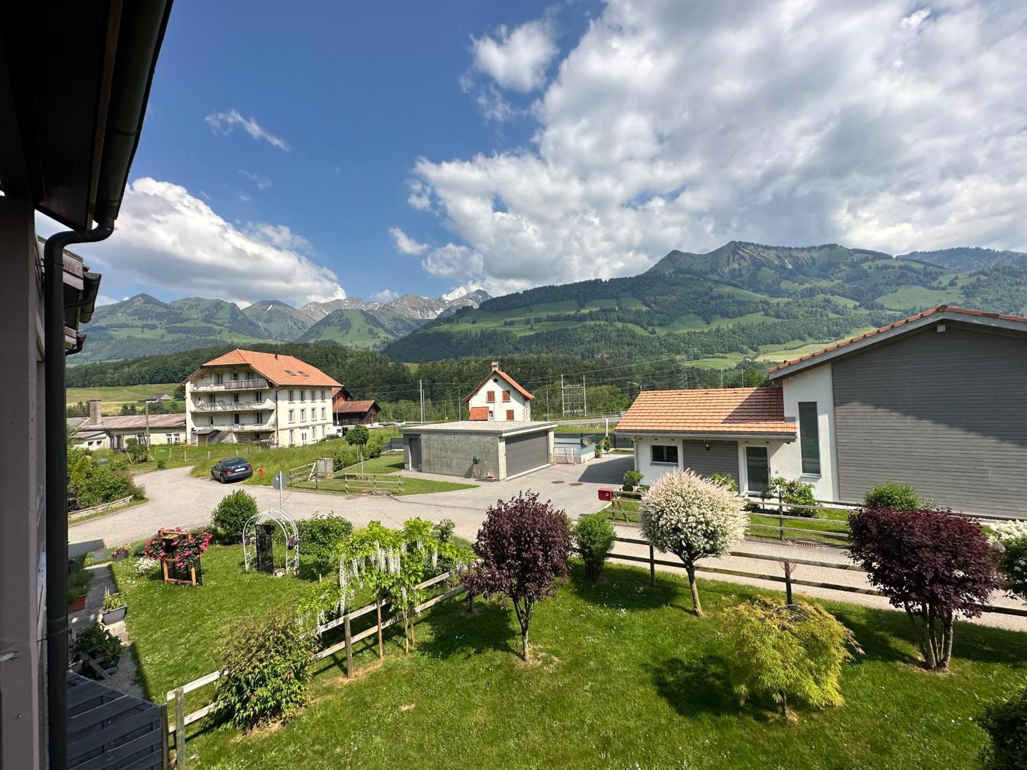 Gruyere Alpes Appartement 3 Chambres Bbq Parking Neirivue Ngoại thất bức ảnh