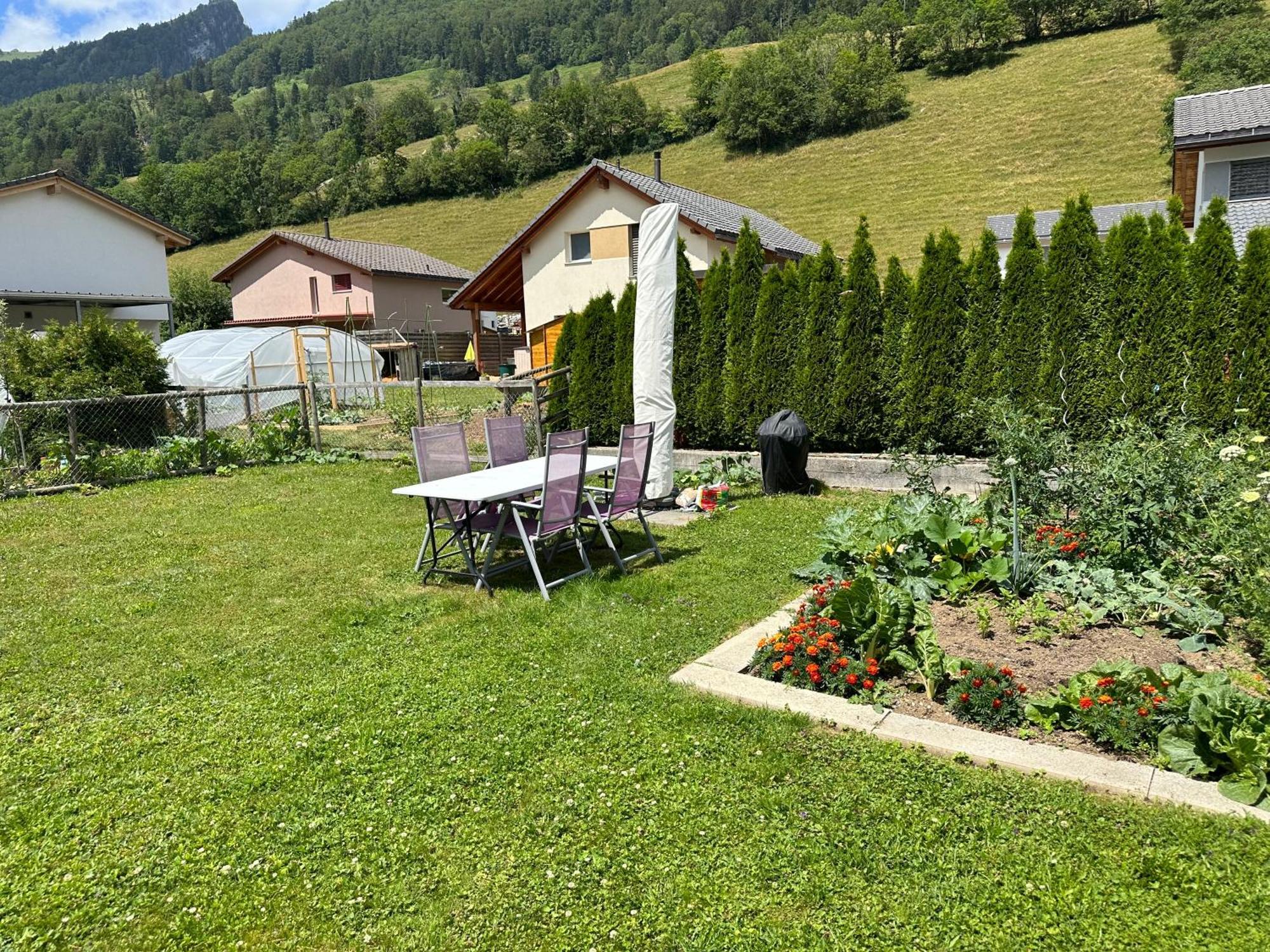 Gruyere Alpes Appartement 3 Chambres Bbq Parking Neirivue Ngoại thất bức ảnh