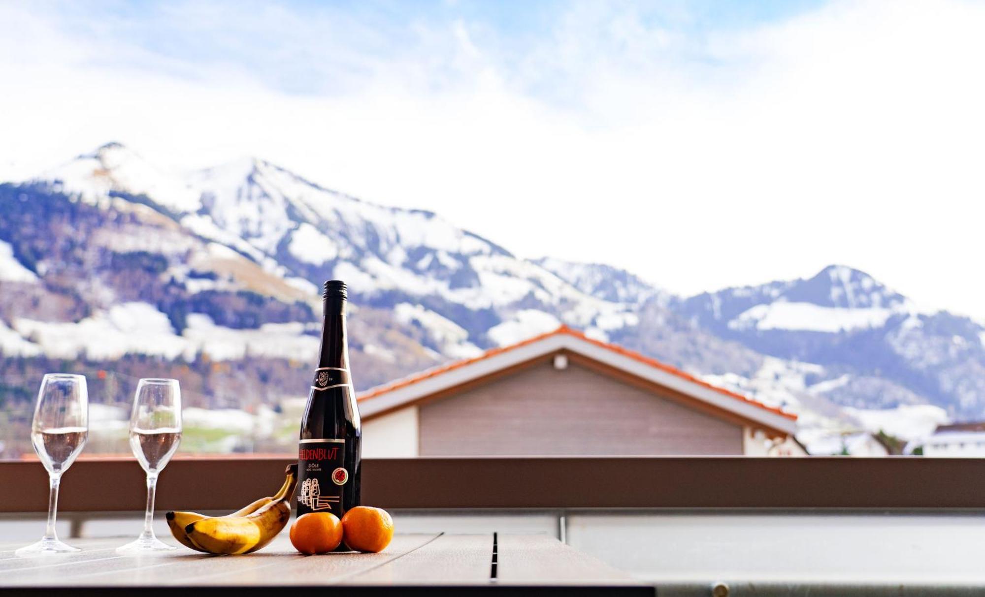 Gruyere Alpes Appartement 3 Chambres Bbq Parking Neirivue Ngoại thất bức ảnh
