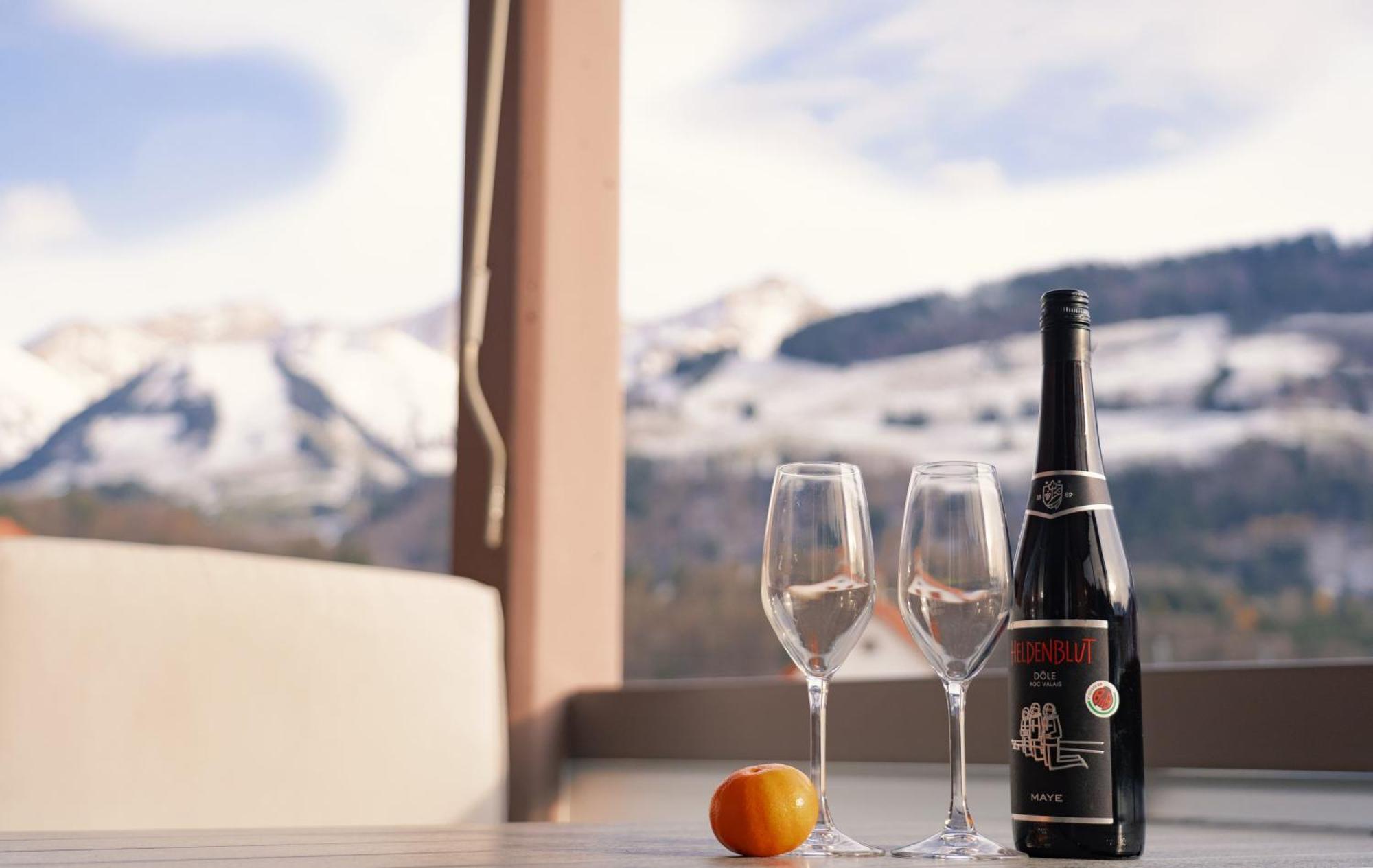 Gruyere Alpes Appartement 3 Chambres Bbq Parking Neirivue Ngoại thất bức ảnh